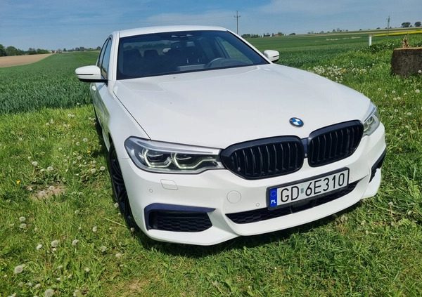 BMW Seria 5 cena 145000 przebieg: 135000, rok produkcji 2018 z Zgierz małe 92